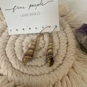 FREE PEOPLE | Shell Hair Rings - 1 pair